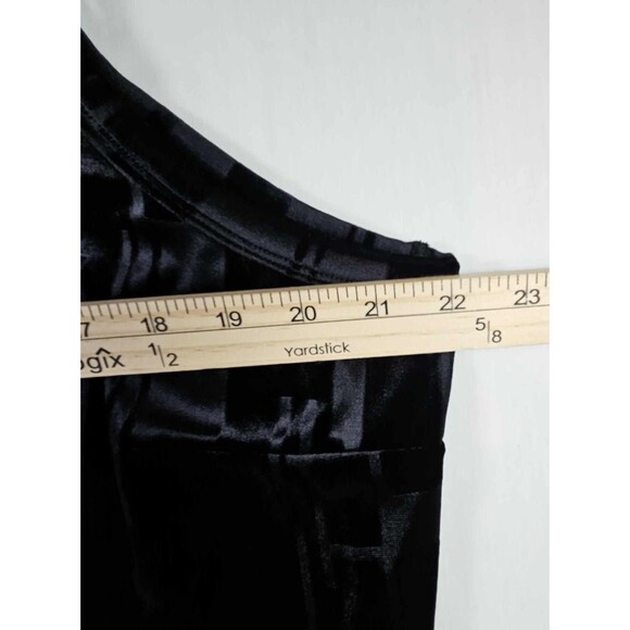 Lane Bryant Venezia Slip Dress 18/20 Black Velvet Spaghetti Straps - Picture 6 of 12
